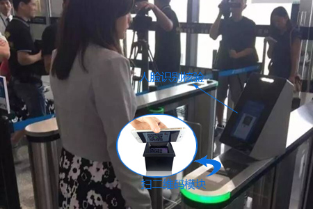 扫二维码模块+人脸识别设备，助力智能闸机为智慧机场实现自助登机